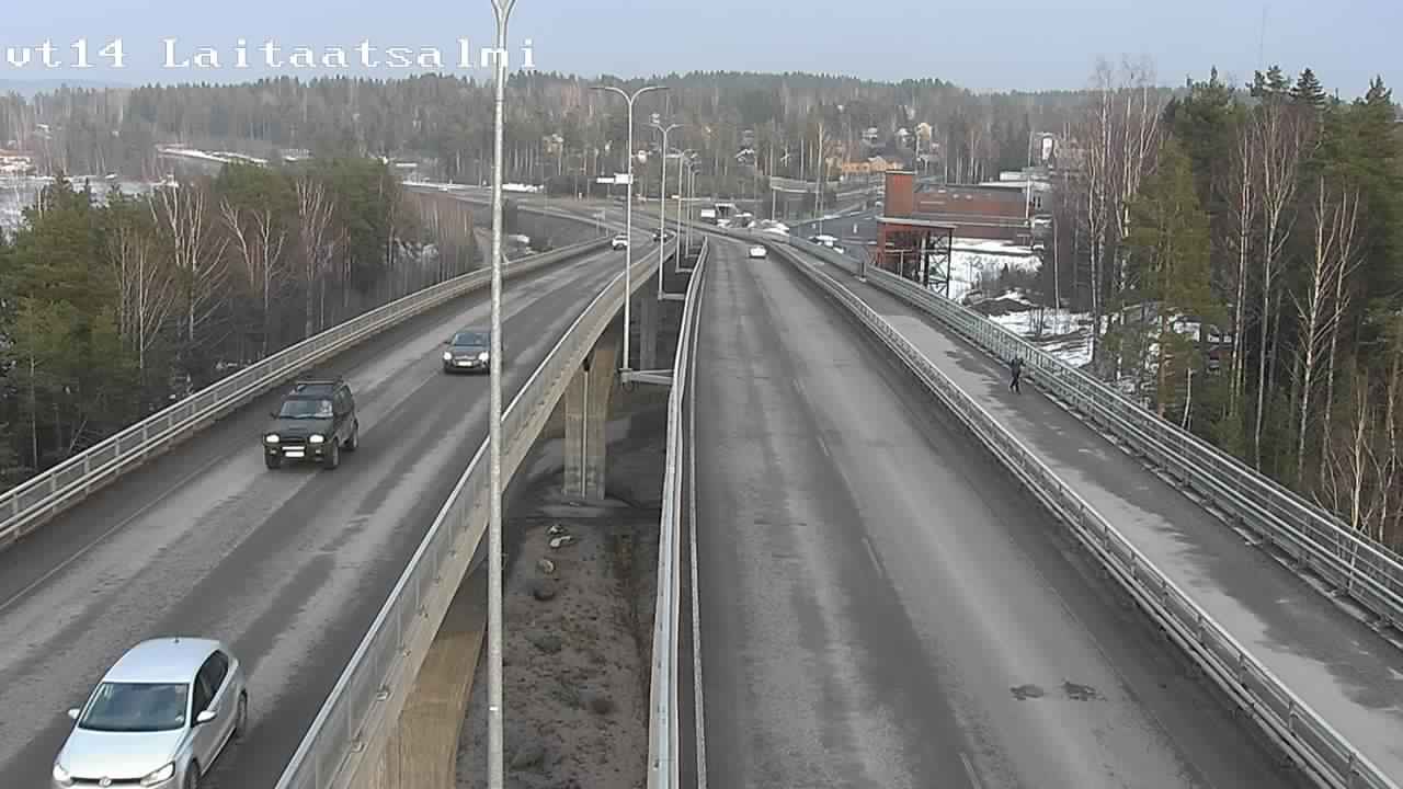 Weather Camera Image Väg 14 Nyslott, Laitaatsalmi, Savonlinna, Etelä-Savo