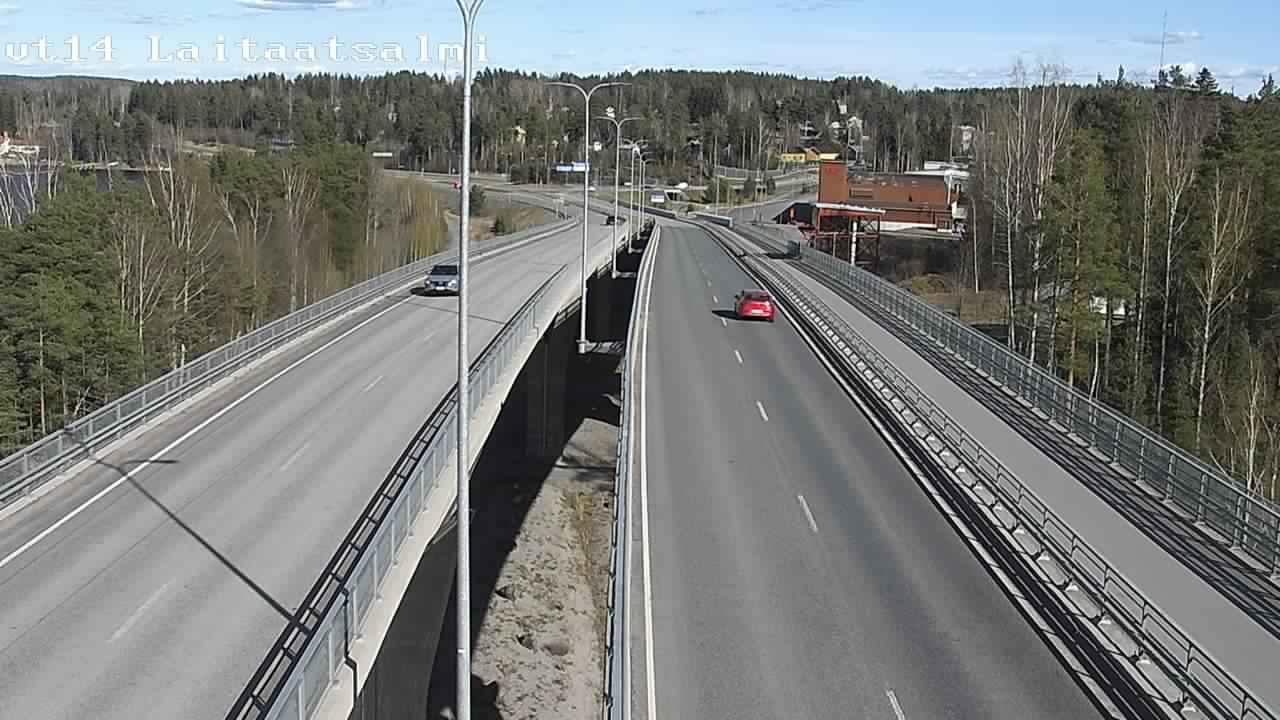 Weather Camera Image Väg 14 Nyslott, Laitaatsalmi, Savonlinna, Etelä-Savo