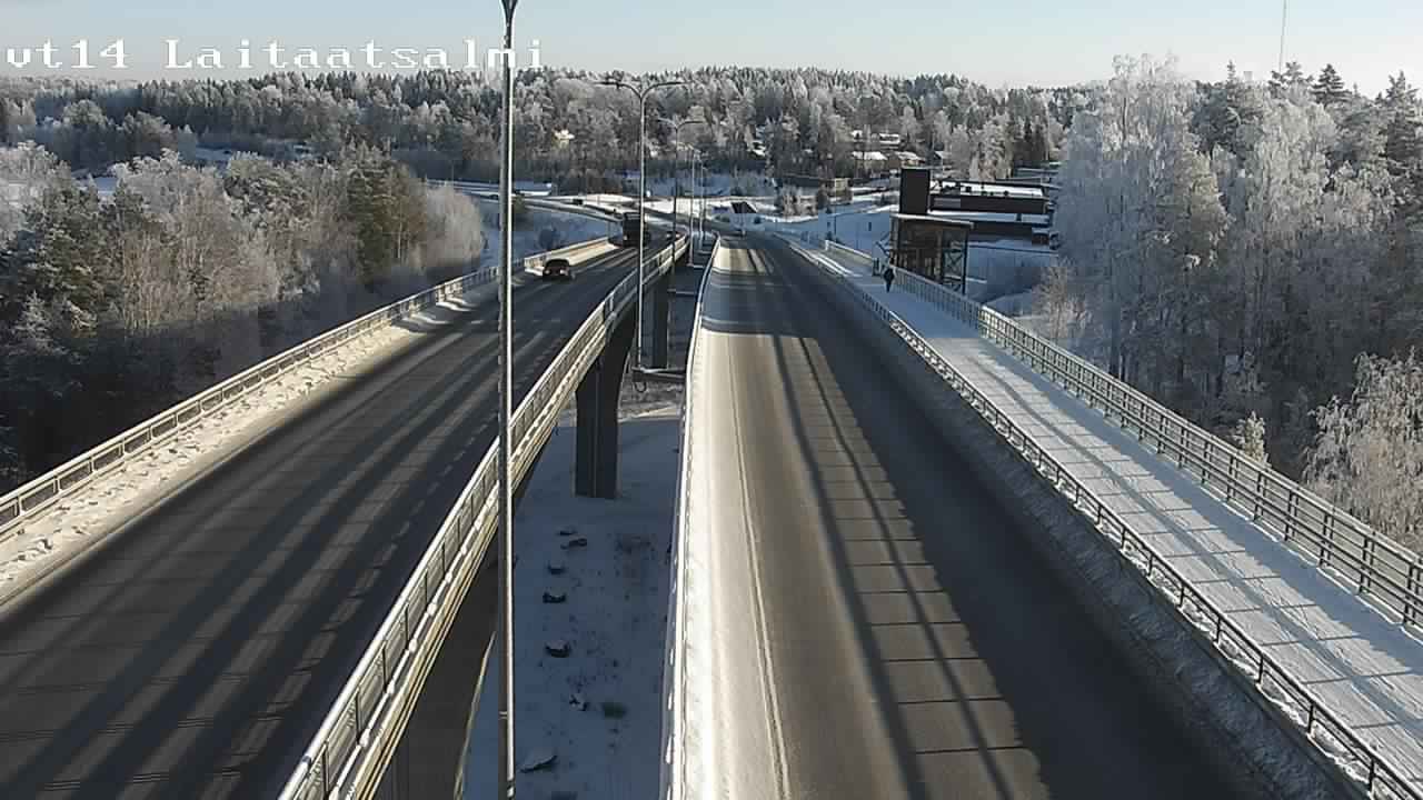 Weather Camera Image Road 14 Savonlinna, Laitaatsalmi, Savonlinna, Etelä-Savo