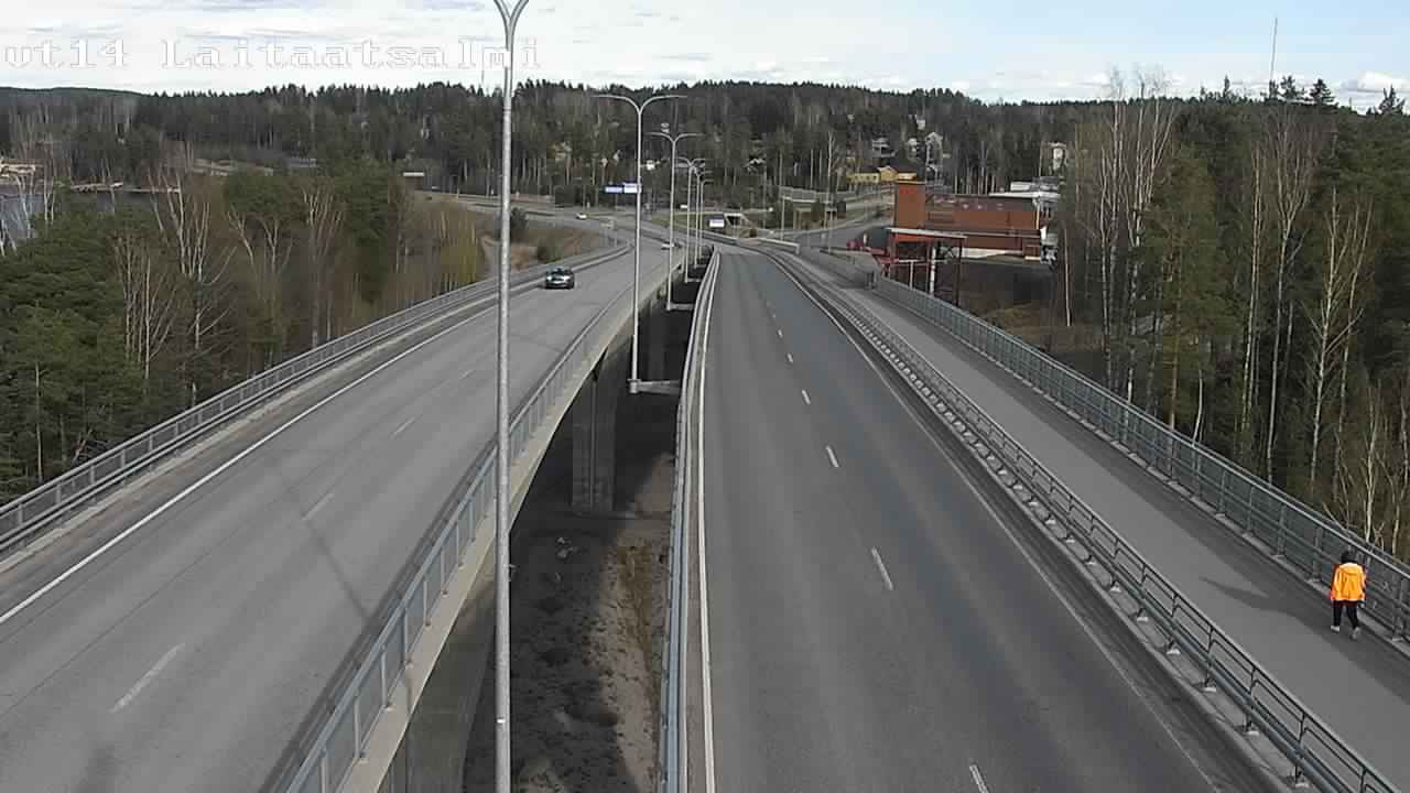 Weather Camera Image Väg 14 Nyslott, Laitaatsalmi, Savonlinna, Etelä-Savo
