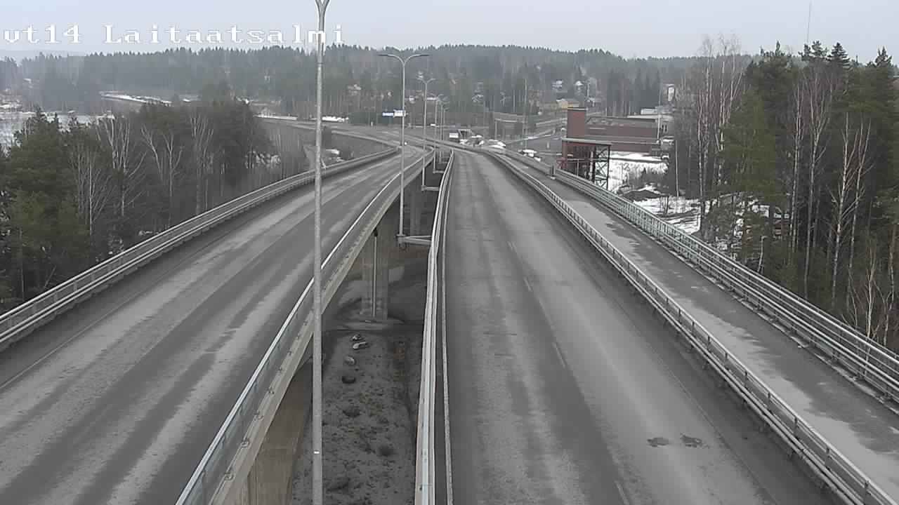 Weather Camera Image Väg 14 Nyslott, Laitaatsalmi, Savonlinna, Etelä-Savo