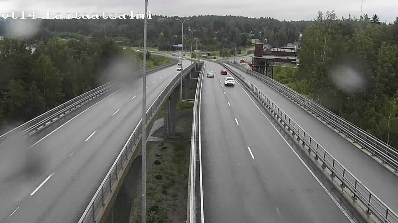 Weather Camera Image Väg 14 Nyslott, Laitaatsalmi, Savonlinna, Etelä-Savo