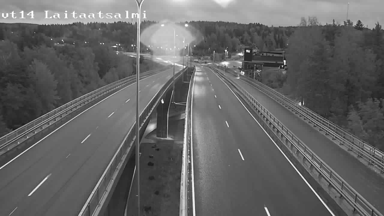 Weather Camera Image Väg 14 Nyslott, Laitaatsalmi, Savonlinna, Etelä-Savo