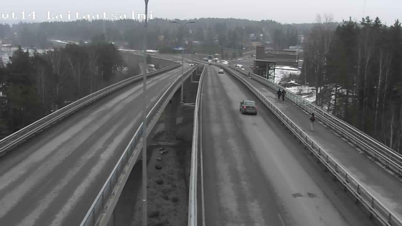 Weather Camera Image Road 14 Savonlinna, Laitaatsalmi, Savonlinna, Etelä-Savo