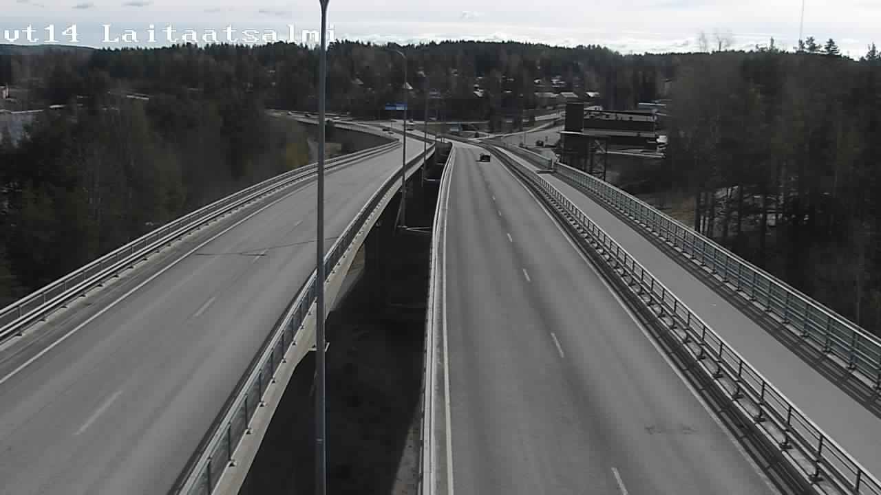Weather Camera Image Väg 14 Nyslott, Laitaatsalmi, Savonlinna, Etelä-Savo