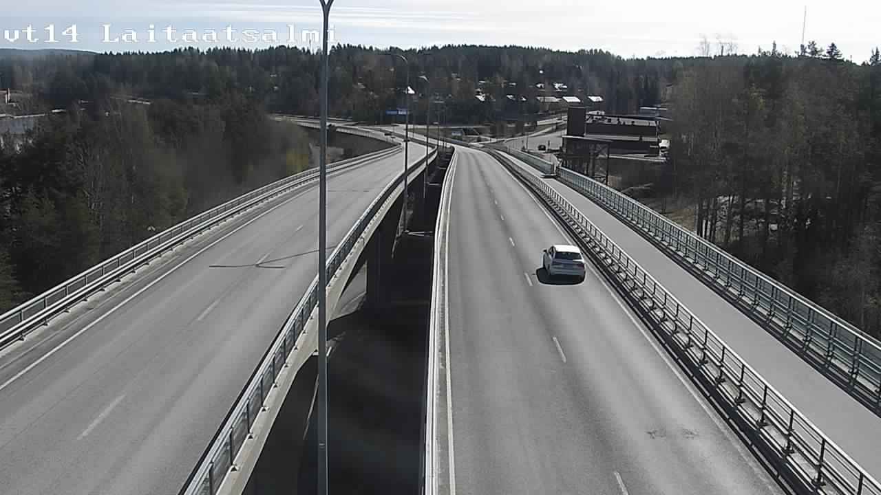 Weather Camera Image Väg 14 Nyslott, Laitaatsalmi, Savonlinna, Etelä-Savo