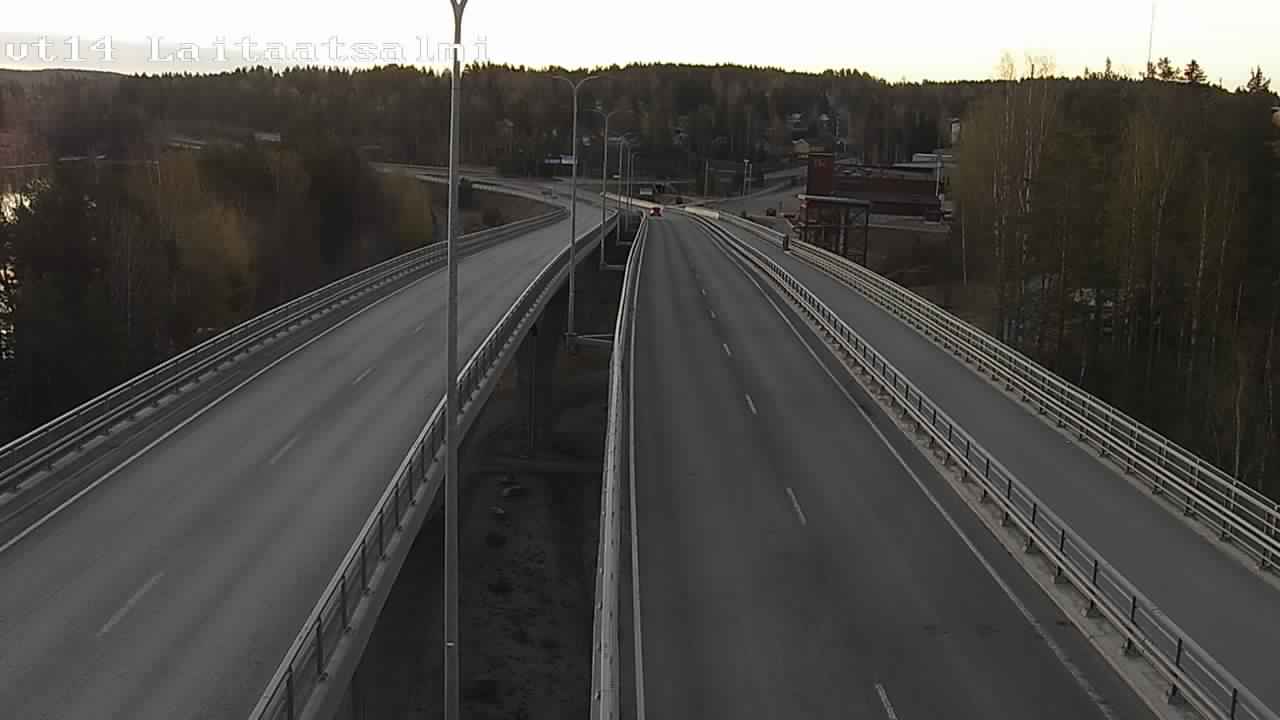 Weather Camera Image Väg 14 Nyslott, Laitaatsalmi, Savonlinna, Etelä-Savo