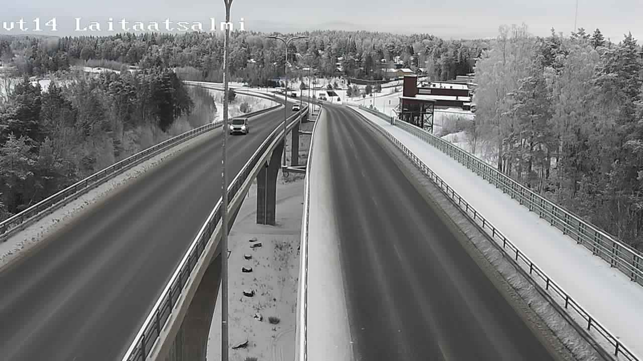 Weather Camera Image Väg 14 Nyslott, Laitaatsalmi, Savonlinna, Etelä-Savo