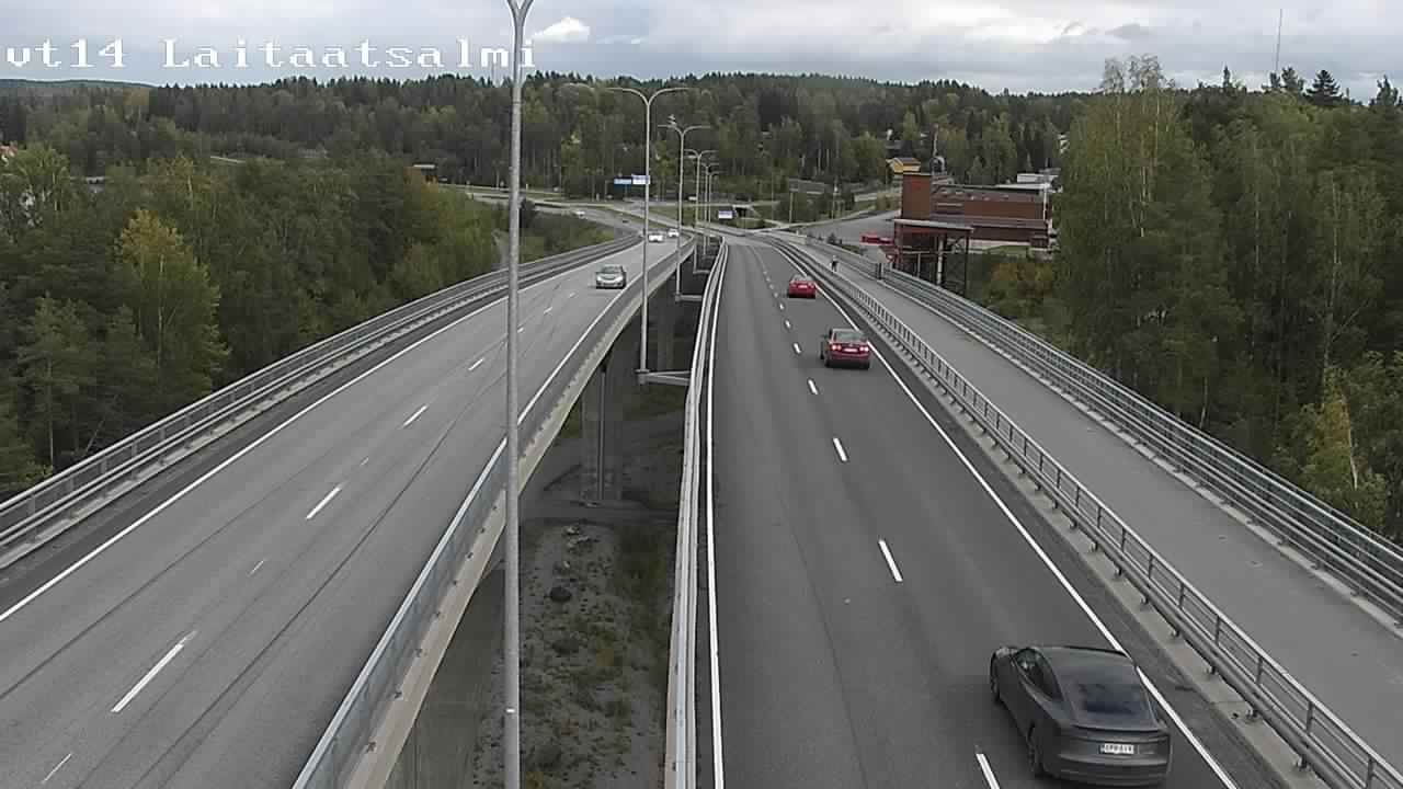 Weather Camera Image Väg 14 Nyslott, Laitaatsalmi, Savonlinna, Etelä-Savo