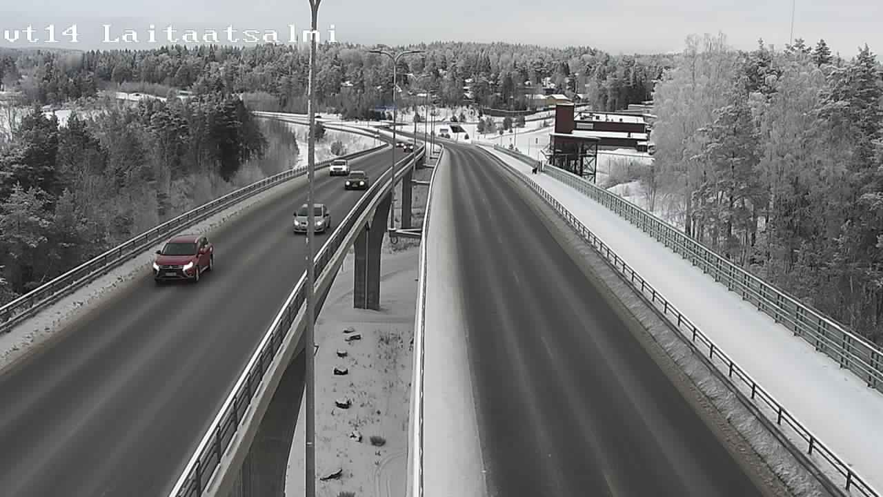 Weather Camera Image Väg 14 Nyslott, Laitaatsalmi, Savonlinna, Etelä-Savo
