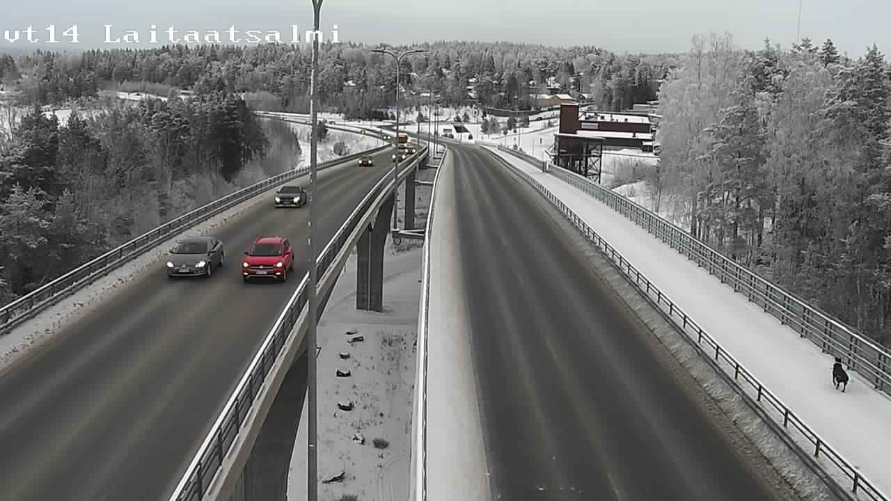 Weather Camera Image Väg 14 Nyslott, Laitaatsalmi, Savonlinna, Etelä-Savo