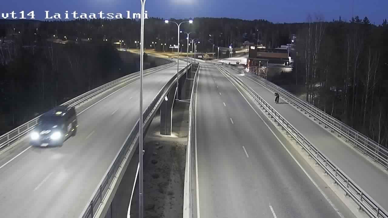 Weather Camera Image Väg 14 Nyslott, Laitaatsalmi, Savonlinna, Etelä-Savo