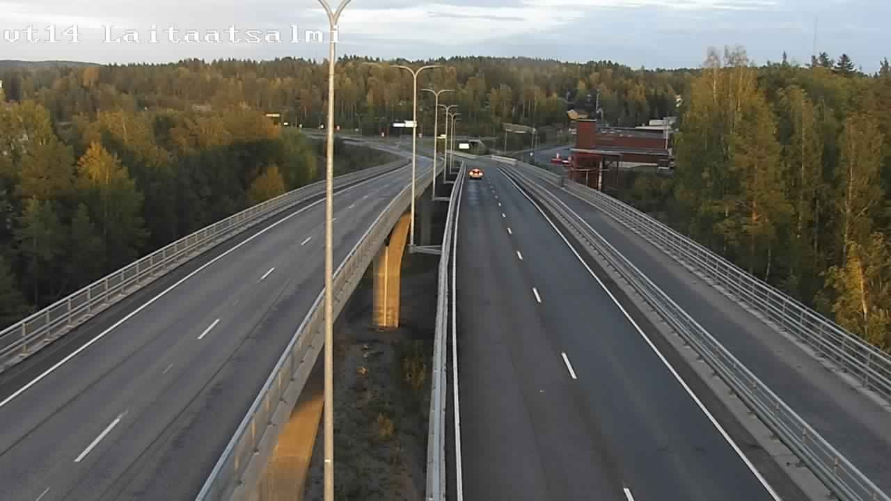 Weather Camera Image Väg 14 Nyslott, Laitaatsalmi, Savonlinna, Etelä-Savo