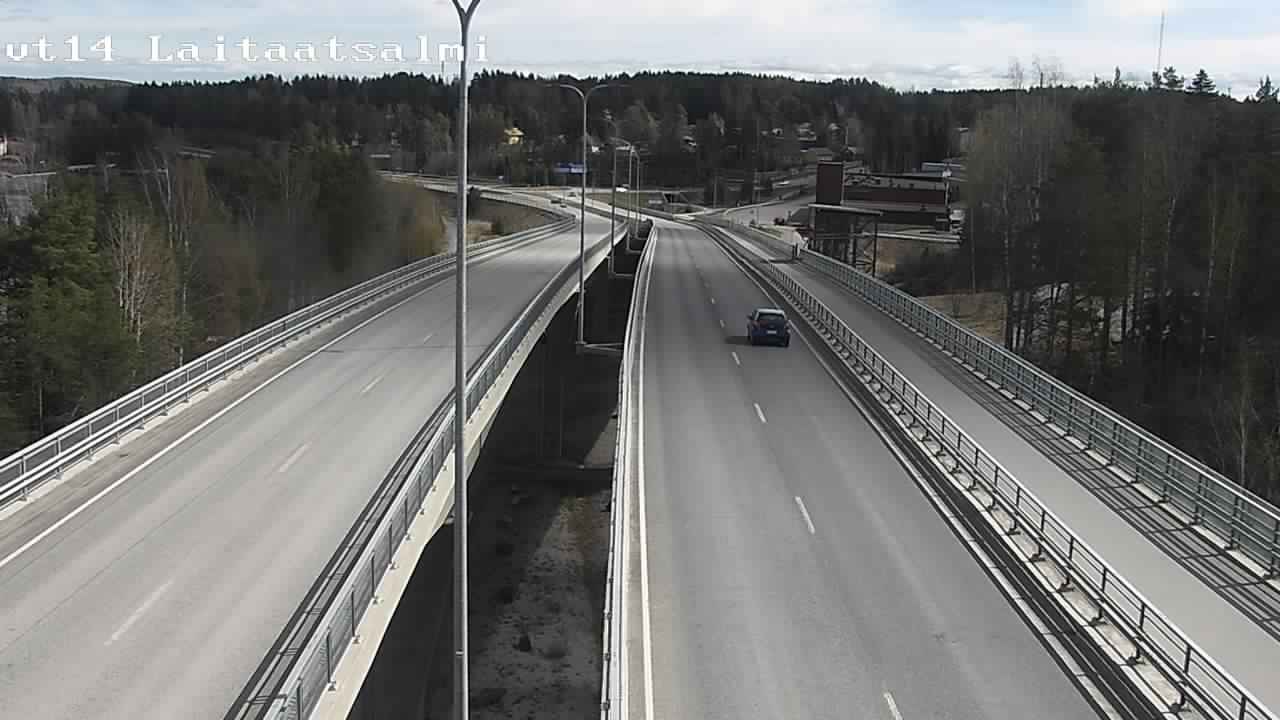 Weather Camera Image Väg 14 Nyslott, Laitaatsalmi, Savonlinna, Etelä-Savo
