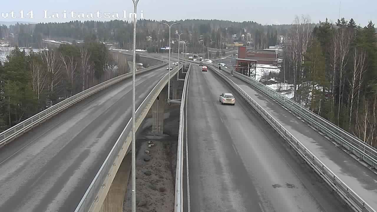 Weather Camera Image Väg 14 Nyslott, Laitaatsalmi, Savonlinna, Etelä-Savo
