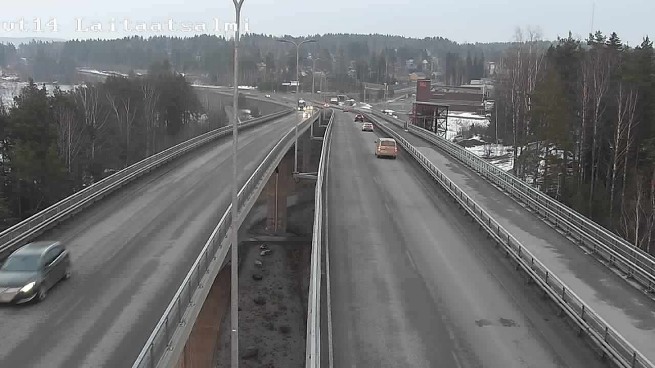 Weather Camera Image Road 14 Savonlinna, Laitaatsalmi, Savonlinna, Etelä-Savo