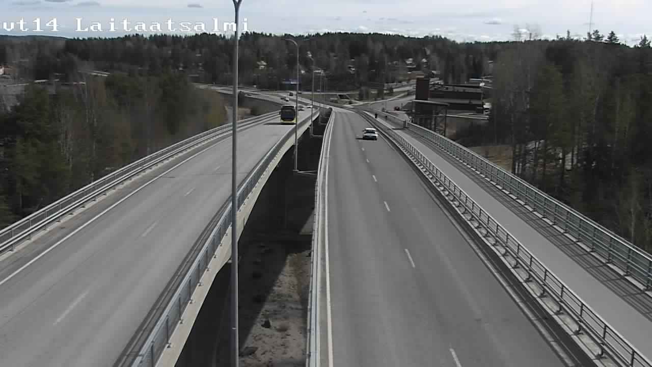 Weather Camera Image Väg 14 Nyslott, Laitaatsalmi, Savonlinna, Etelä-Savo