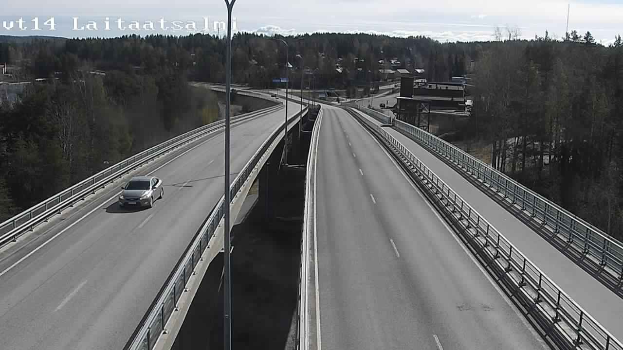 Weather Camera Image Väg 14 Nyslott, Laitaatsalmi, Savonlinna, Etelä-Savo