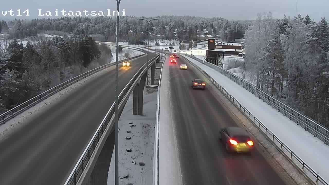 Weather Camera Image Väg 14 Nyslott, Laitaatsalmi, Savonlinna, Etelä-Savo