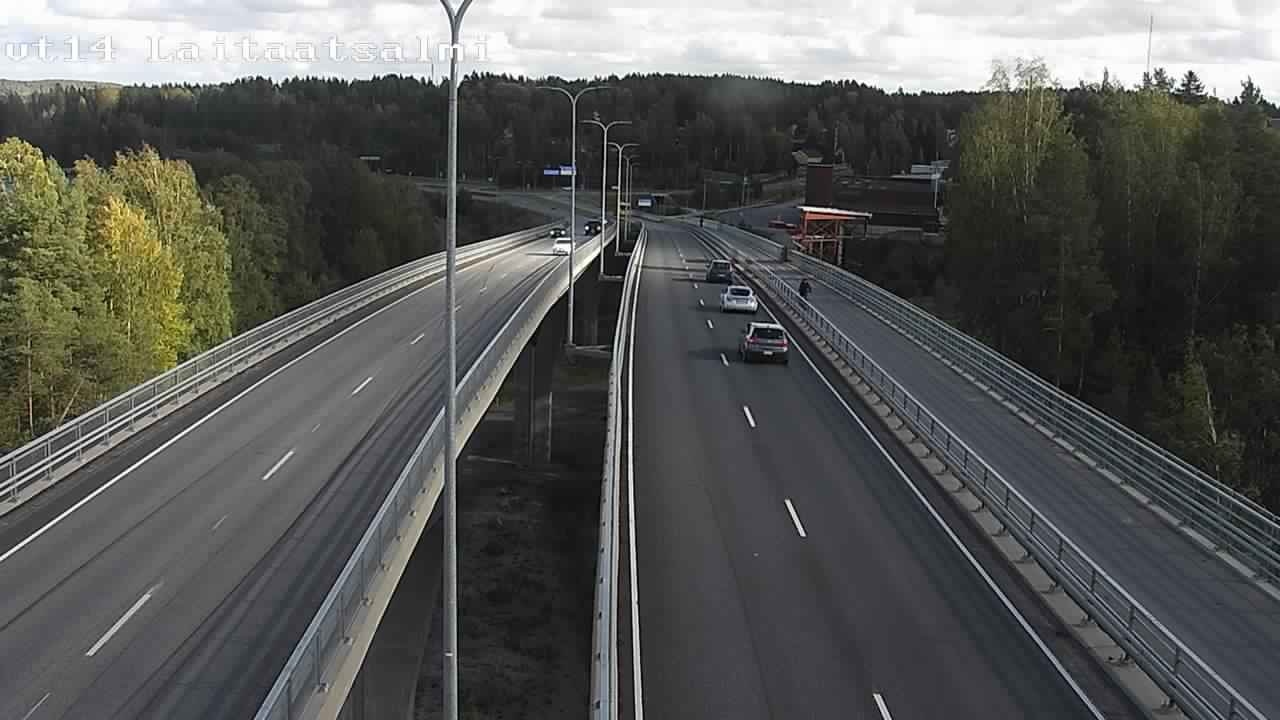 Weather Camera Image Väg 14 Nyslott, Laitaatsalmi, Savonlinna, Etelä-Savo