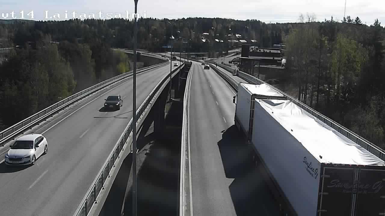 Weather Camera Image Road 14 Savonlinna, Laitaatsalmi, Savonlinna, Etelä-Savo