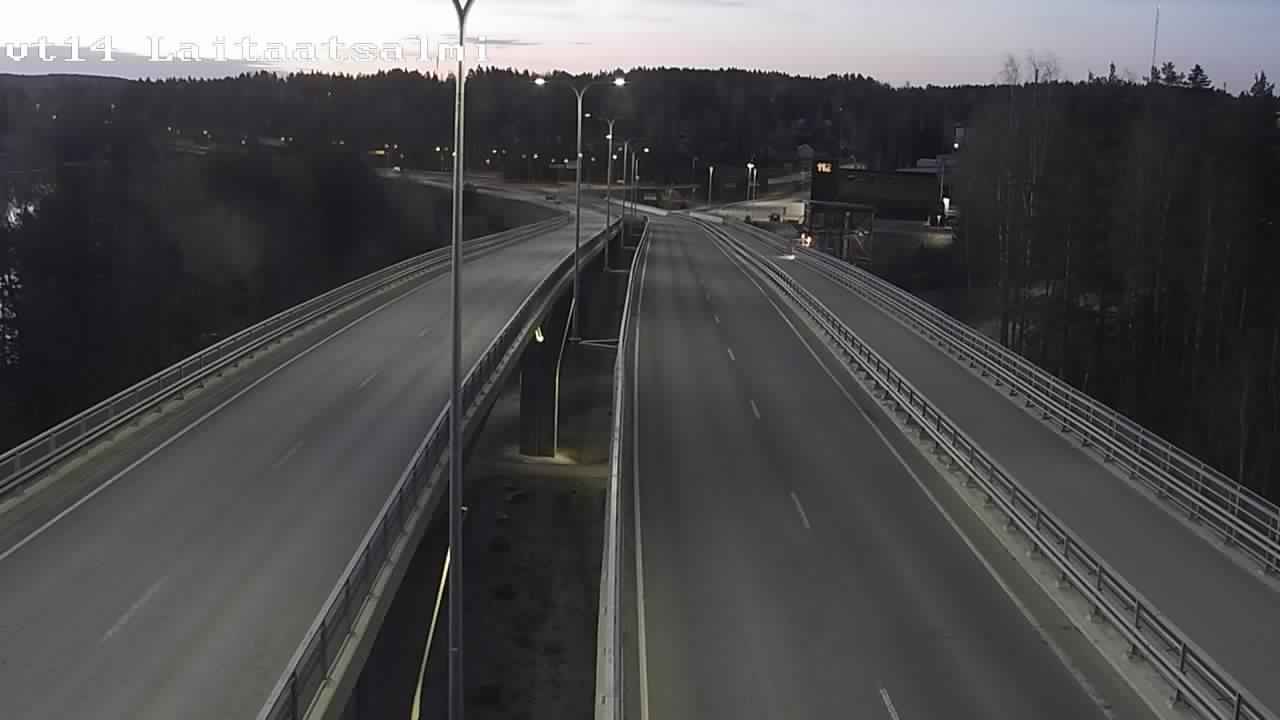 Weather Camera Image Väg 14 Nyslott, Laitaatsalmi, Savonlinna, Etelä-Savo