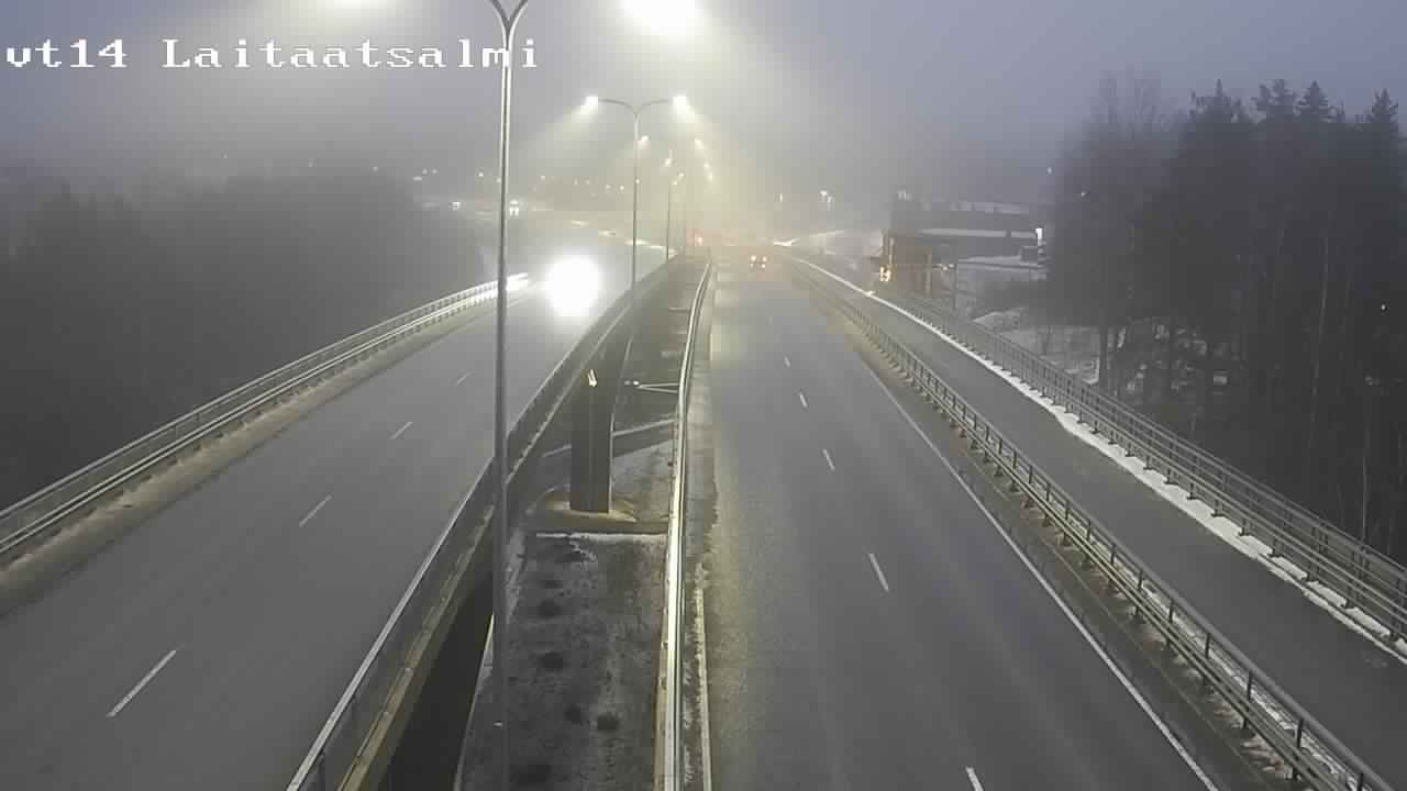 Weather Camera Image Väg 14 Nyslott, Laitaatsalmi, Savonlinna, Etelä-Savo