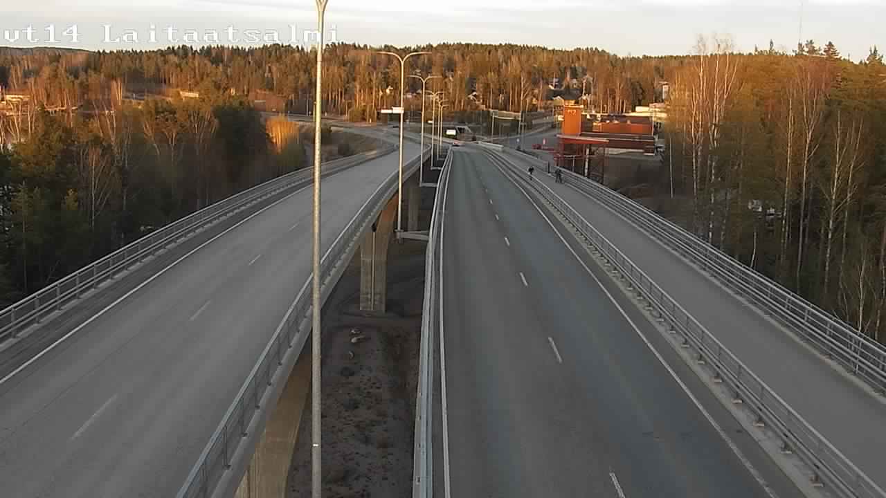 Weather Camera Image Väg 14 Nyslott, Laitaatsalmi, Savonlinna, Etelä-Savo