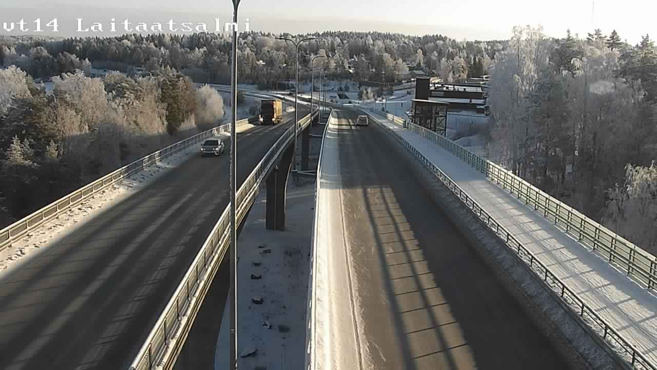 Weather Camera Image Road 14 Savonlinna, Laitaatsalmi, Savonlinna, Etelä-Savo