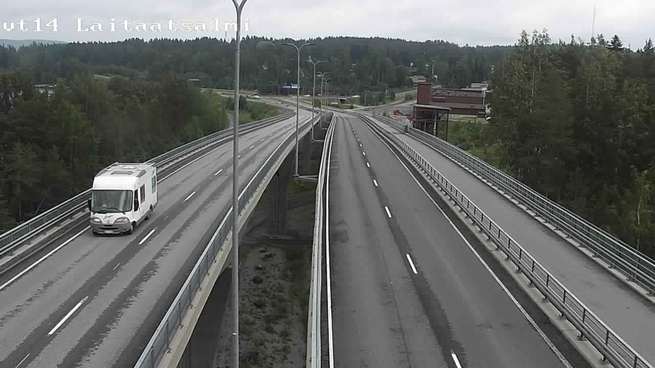 Weather Camera Image Väg 14 Nyslott, Laitaatsalmi, Savonlinna, Etelä-Savo