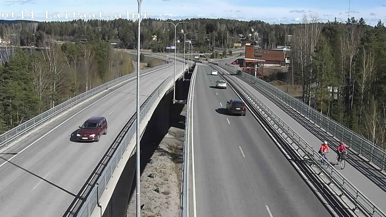 Weather Camera Image Väg 14 Nyslott, Laitaatsalmi, Savonlinna, Etelä-Savo