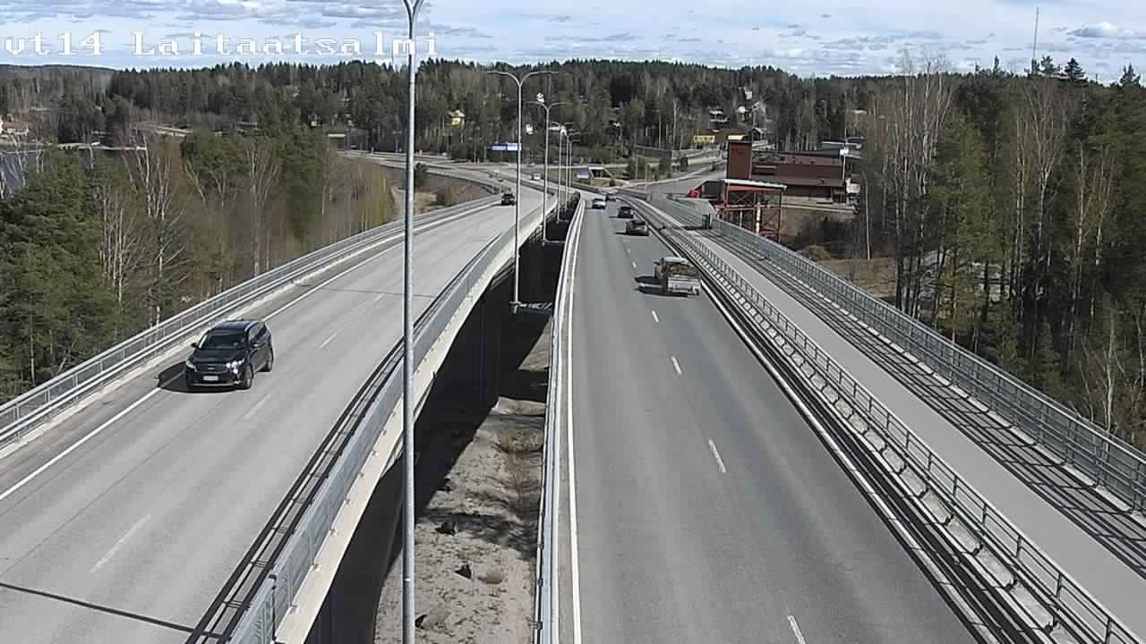 Weather Camera Image Väg 14 Nyslott, Laitaatsalmi, Savonlinna, Etelä-Savo
