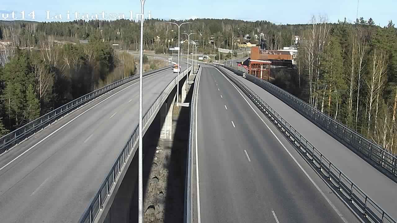 Weather Camera Image Väg 14 Nyslott, Laitaatsalmi, Savonlinna, Etelä-Savo