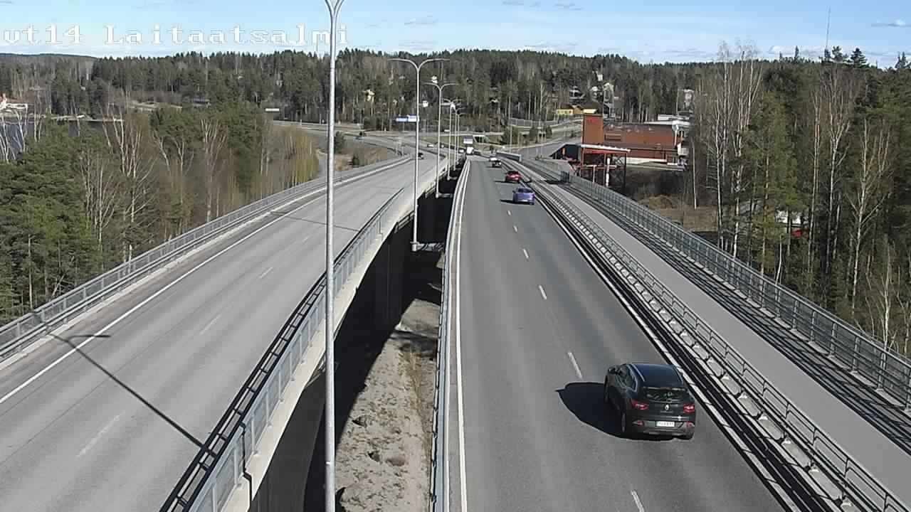 Weather Camera Image Väg 14 Nyslott, Laitaatsalmi, Savonlinna, Etelä-Savo