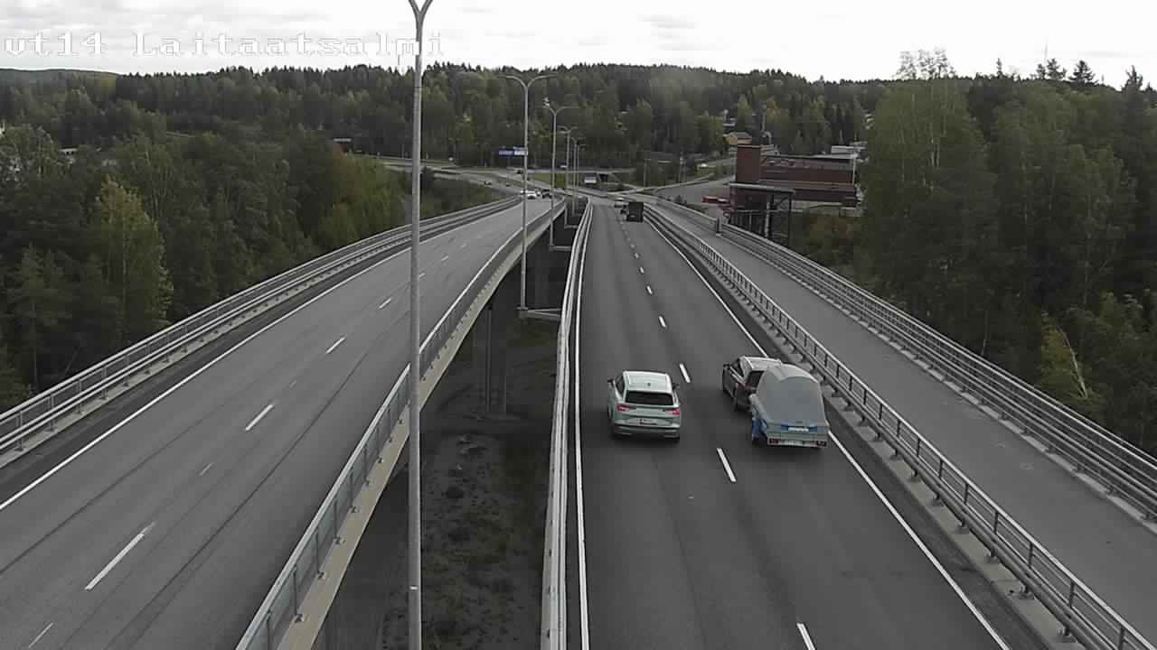 Weather Camera Image Väg 14 Nyslott, Laitaatsalmi, Savonlinna, Etelä-Savo