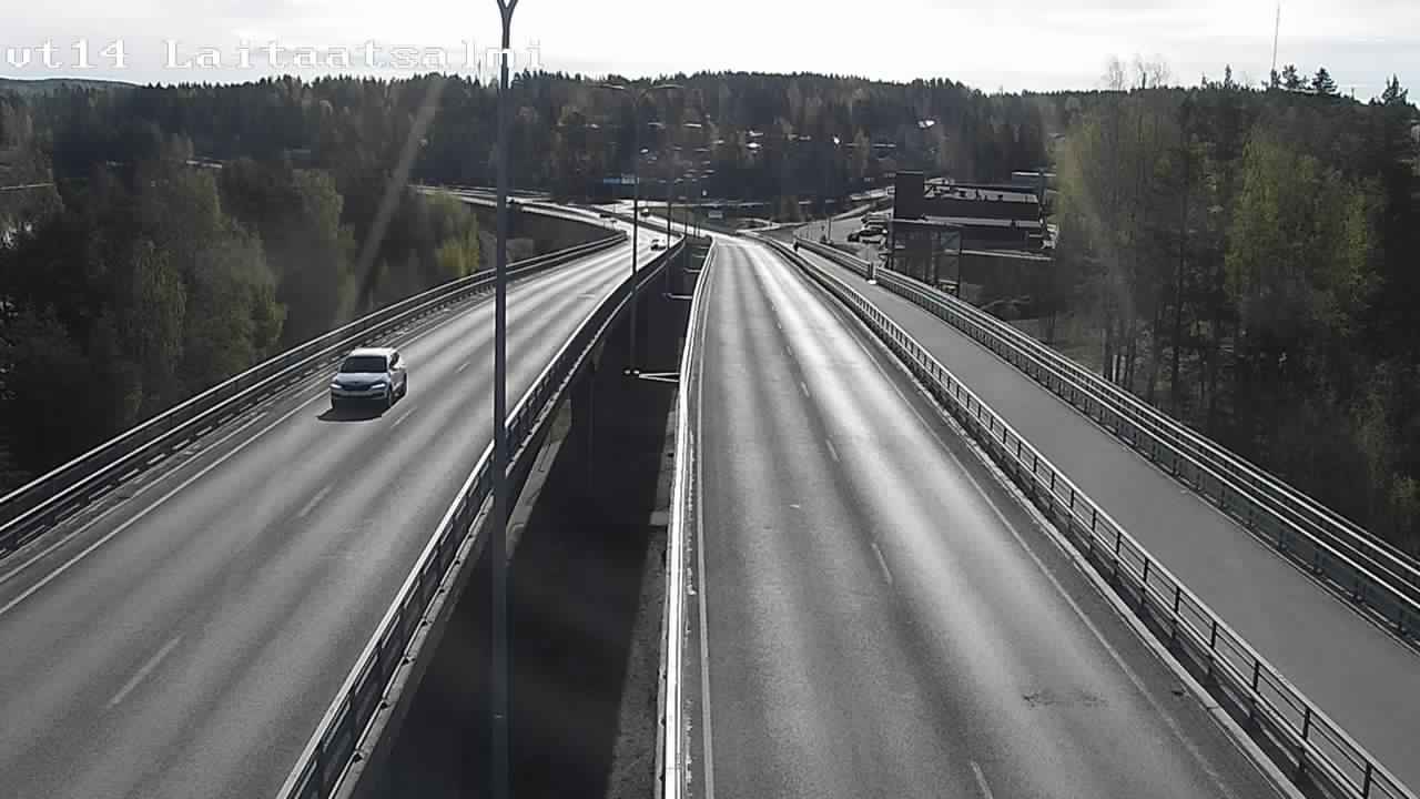 Weather Camera Image Road 14 Savonlinna, Laitaatsalmi, Savonlinna, Etelä-Savo
