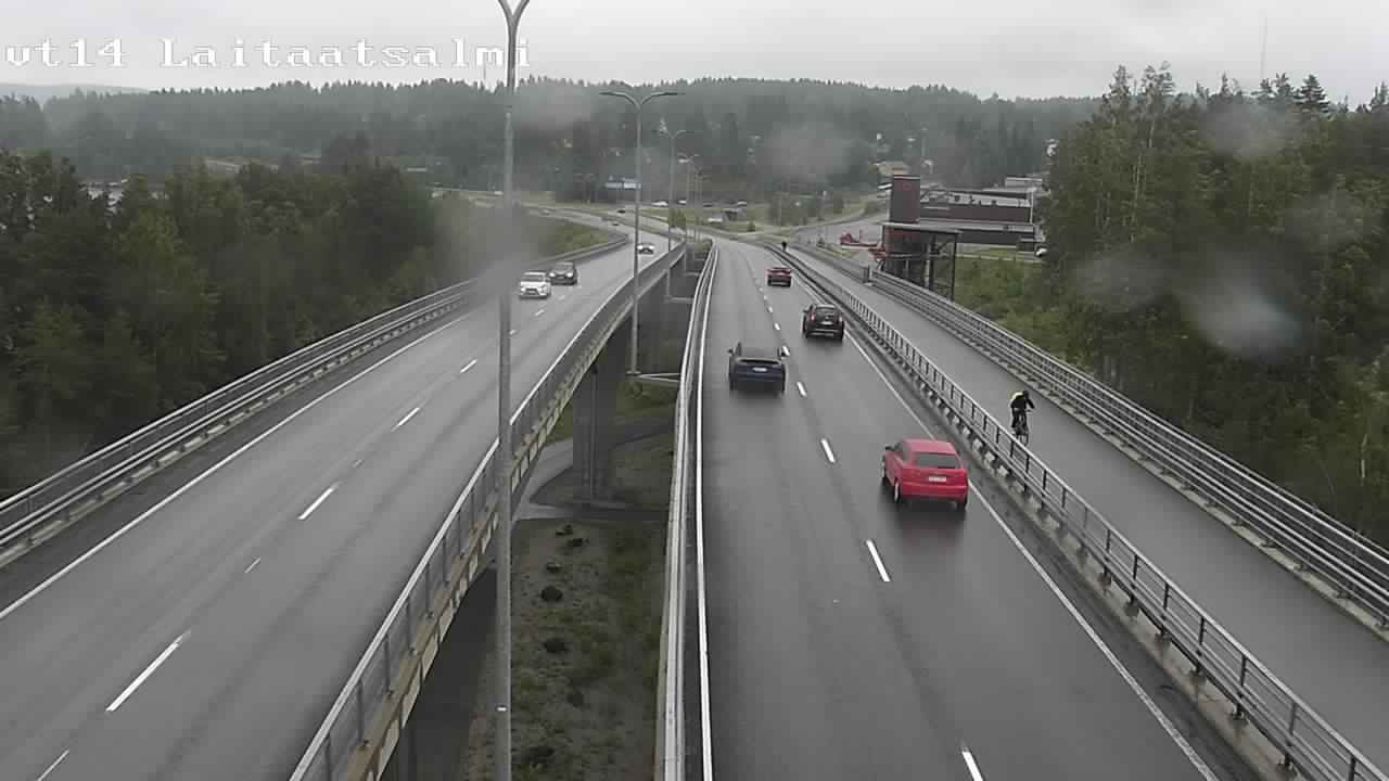 Weather Camera Image Väg 14 Nyslott, Laitaatsalmi, Savonlinna, Etelä-Savo