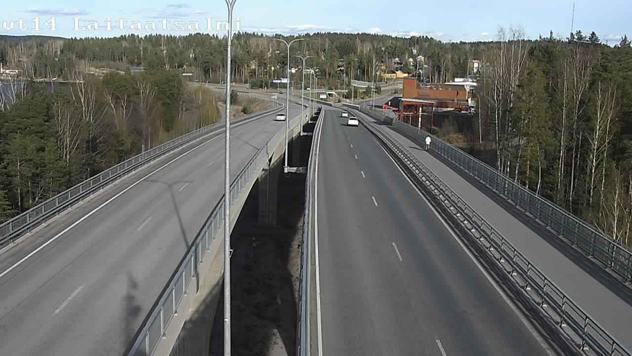 Weather Camera Image Väg 14 Nyslott, Laitaatsalmi, Savonlinna, Etelä-Savo