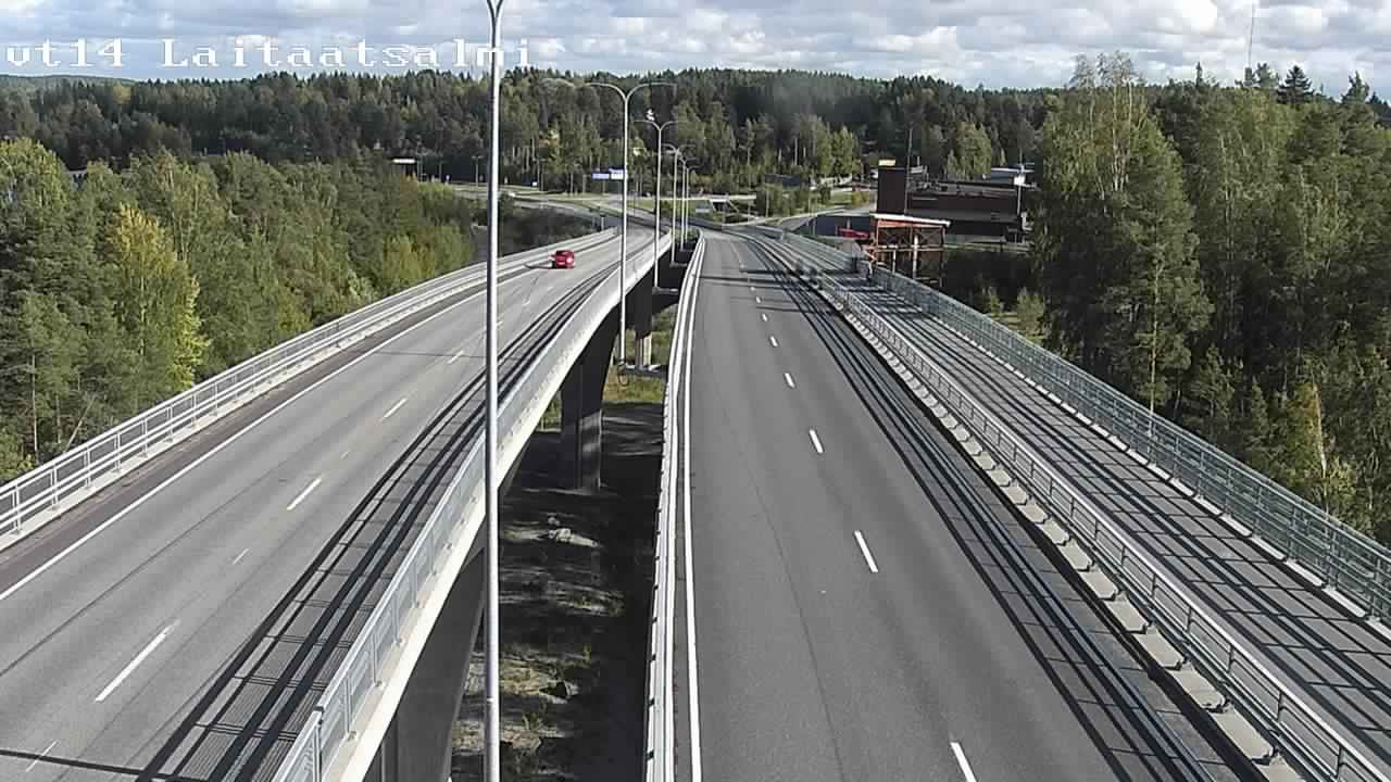 Weather Camera Image Road 14 Savonlinna, Laitaatsalmi, Savonlinna, Etelä-Savo
