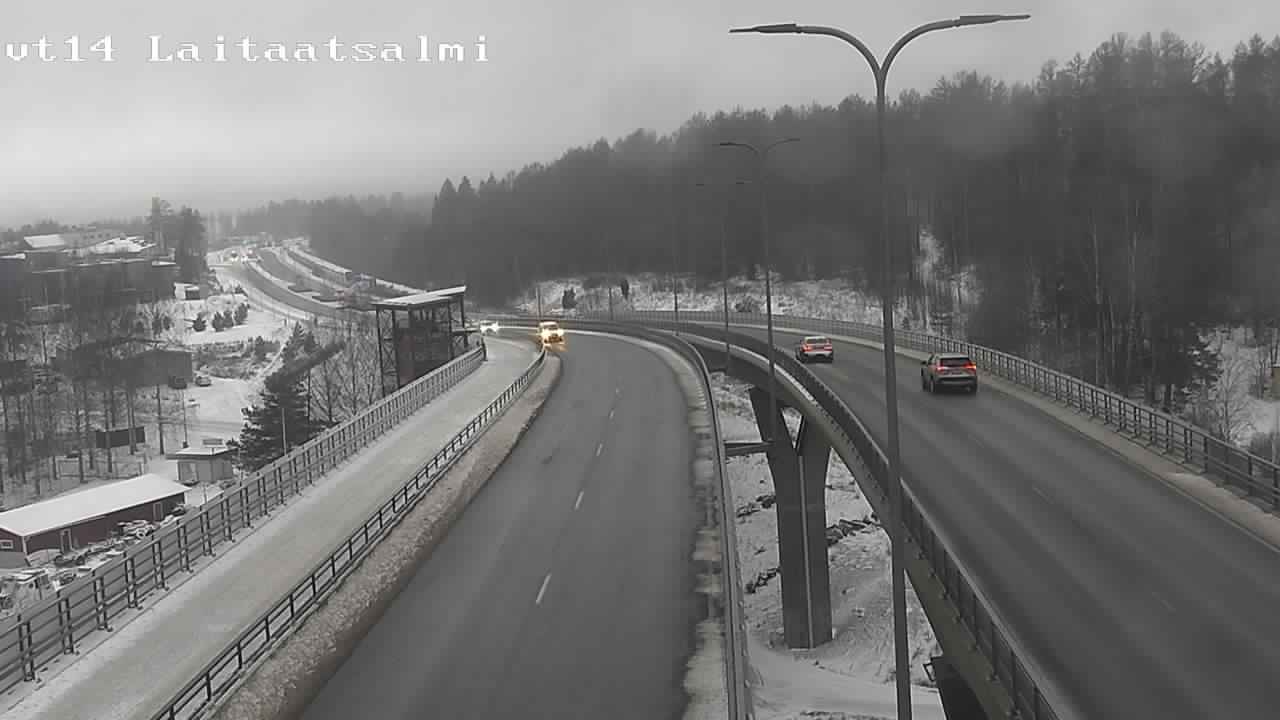 Weather Camera Image Väg 14 Nyslott, Laitaatsalmi, Savonlinna, Etelä-Savo
