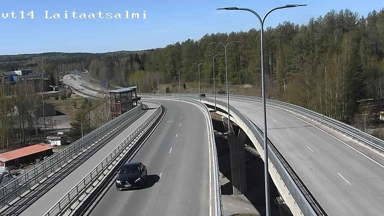 Weather Camera Image Väg 14 Nyslott, Laitaatsalmi, Savonlinna, Etelä-Savo