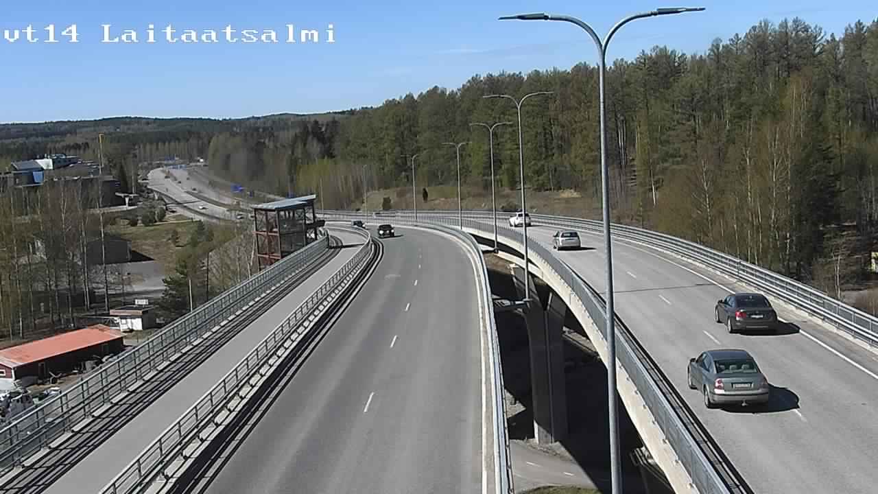 Weather Camera Image Väg 14 Nyslott, Laitaatsalmi, Savonlinna, Etelä-Savo
