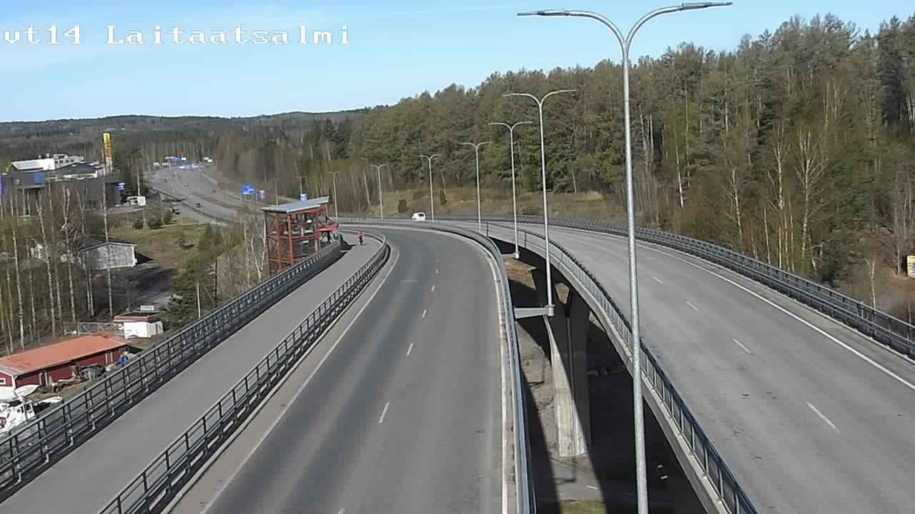 Weather Camera Image Väg 14 Nyslott, Laitaatsalmi, Savonlinna, Etelä-Savo