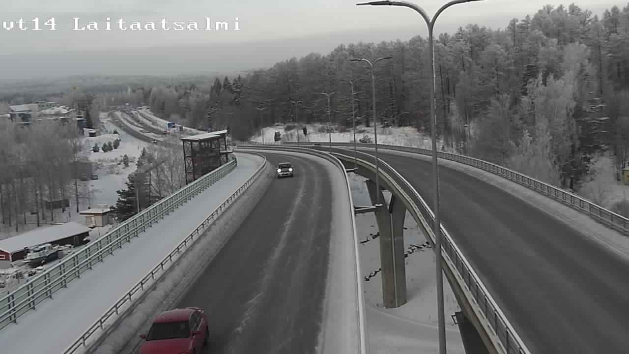 Weather Camera Image Road 14 Savonlinna, Laitaatsalmi, Savonlinna, Etelä-Savo