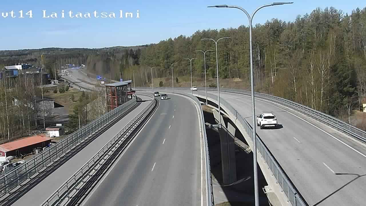 Weather Camera Image Väg 14 Nyslott, Laitaatsalmi, Savonlinna, Etelä-Savo