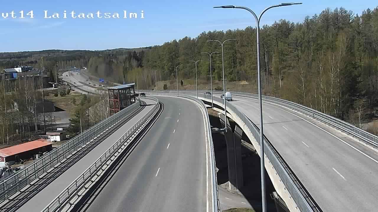 Weather Camera Image Väg 14 Nyslott, Laitaatsalmi, Savonlinna, Etelä-Savo