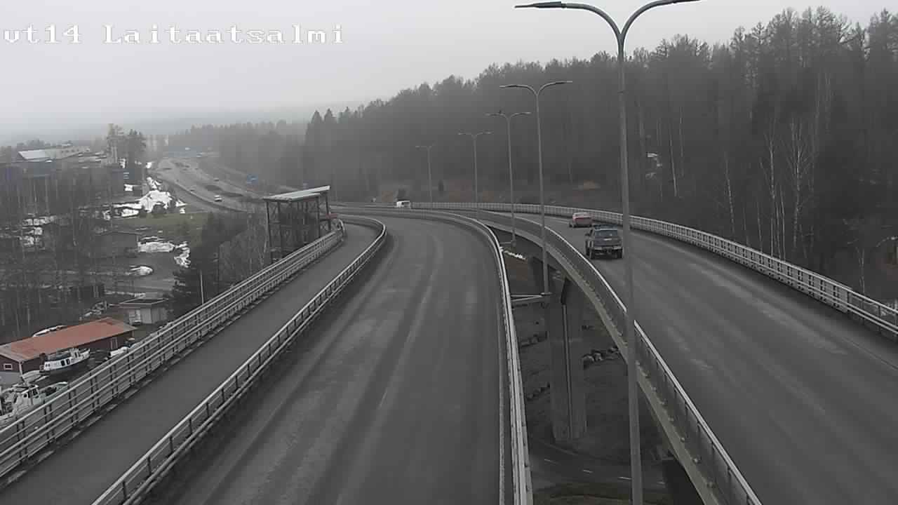 Weather Camera Image Road 14 Savonlinna, Laitaatsalmi, Savonlinna, Etelä-Savo