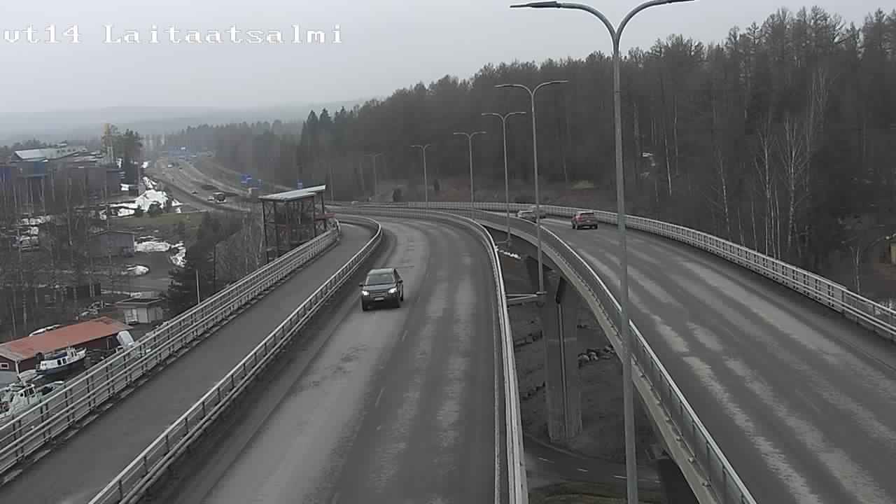 Weather Camera Image Road 14 Savonlinna, Laitaatsalmi, Savonlinna, Etelä-Savo