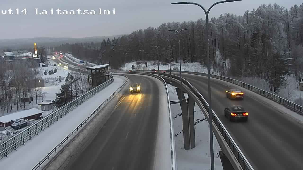 Weather Camera Image Road 14 Savonlinna, Laitaatsalmi, Savonlinna, Etelä-Savo