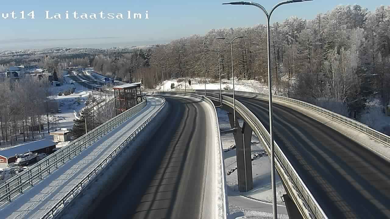Weather Camera Image Road 14 Savonlinna, Laitaatsalmi, Savonlinna, Etelä-Savo